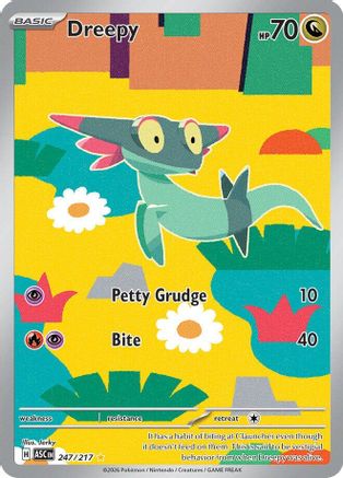 Dreepy 247/217 Illustration Rare Ascended Heroes Pokemon Near Mint