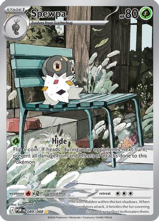 Spewpa 089/088 Holo Illustration Rare Perfect Order Pokemon Near Mint