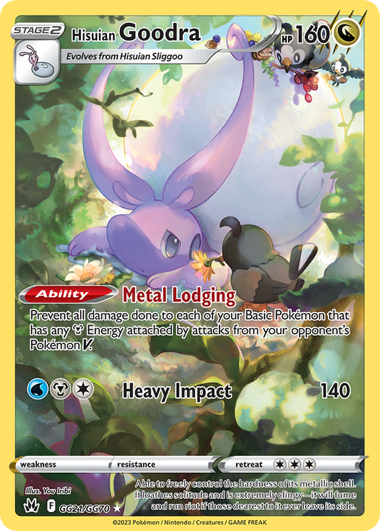 Hisuian Goodra GG21/GG70 Holo Crown Zenith Galarian Gallery Pokemon NM