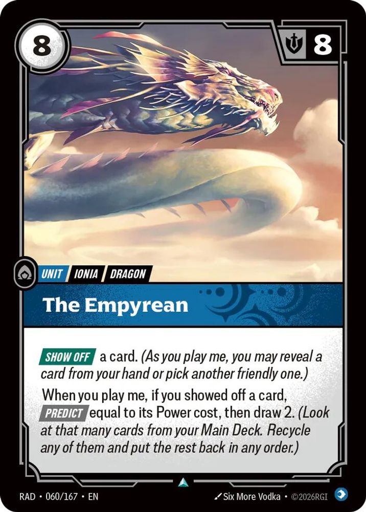The Empyrean 060/167 Uncommon Radiance Riftbound Near Mint