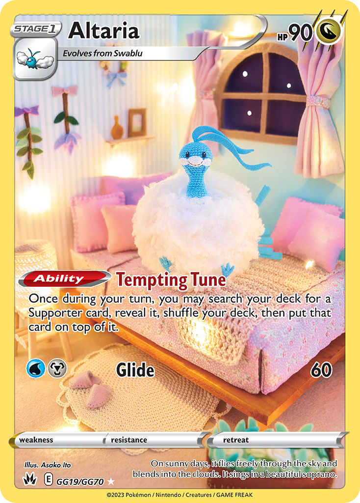 Altaria GG19/GG70 Holo Crown Zenith Galarian Gallery Pokemon NM