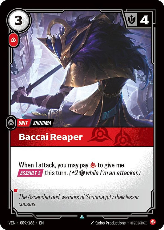 Baccai Reaper 009/166 Uncommon Vendetta Riftbound Near Mint