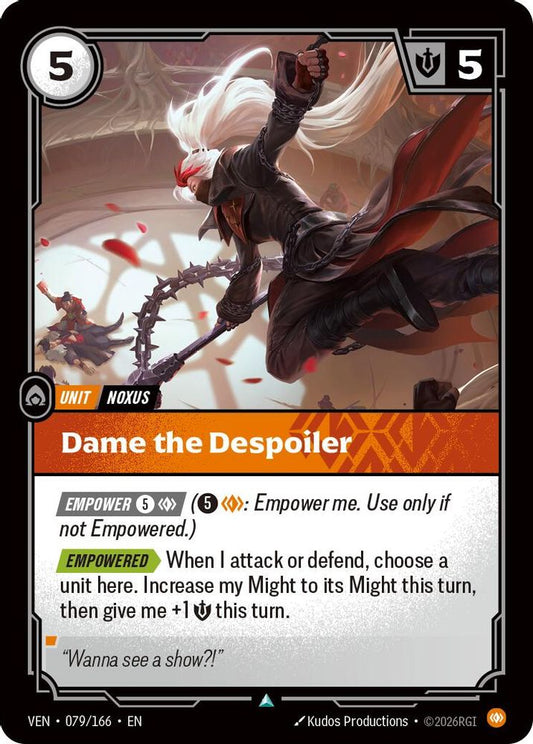 Dame the Despoiler 079/166 Uncommon Vendetta Riftbound Near Mint
