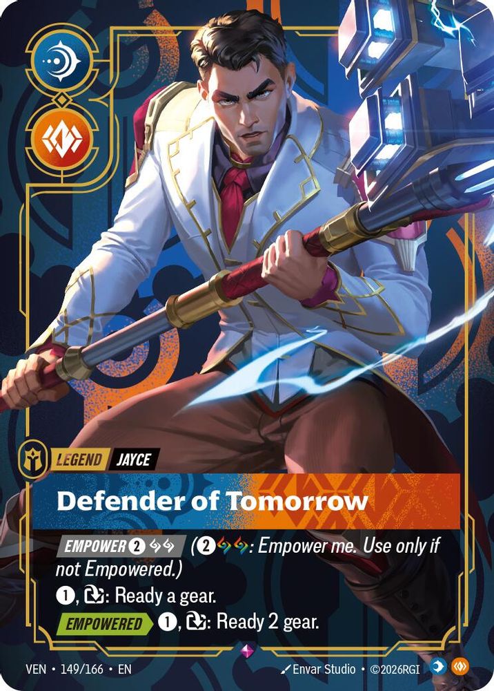 Jayce - Defender of Tomorrow 149/166 Rare Vendetta Riftbound Foil Near Mint