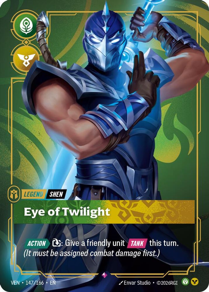 Shen - Eye of Twilight 147/166 Rare Vendetta Riftbound Foil Near Mint