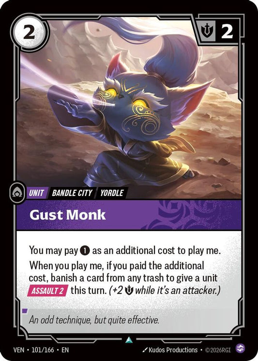 Gust Monk 101/166 Uncommon Vendetta Riftbound Near Mint