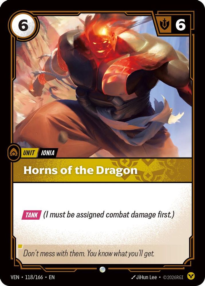 Horns of the Dragon 118/166 Common Vendetta Riftbound Near Mint