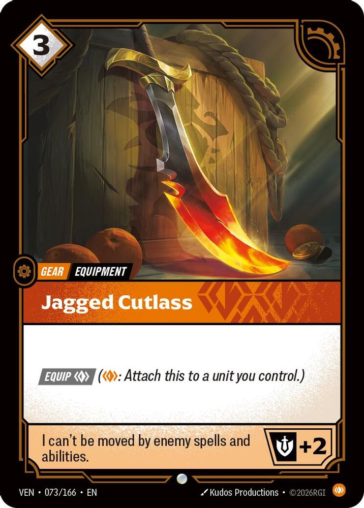 Jagged Cutlass 073/166 Common Vendetta Riftbound Near Mint