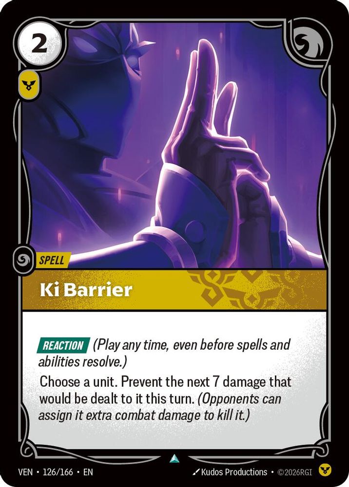 Ki Barrier 126/166 Uncommon Vendetta Riftbound Near Mint
