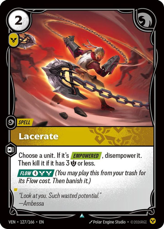 Lacerate 127/166 Common Vendetta Riftbound Near Mint