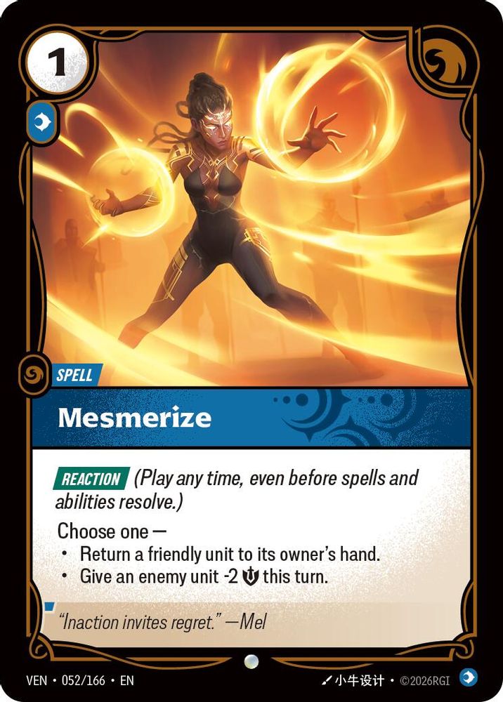Mesmerize 052/166 Common Vendetta Riftbound Near Mint