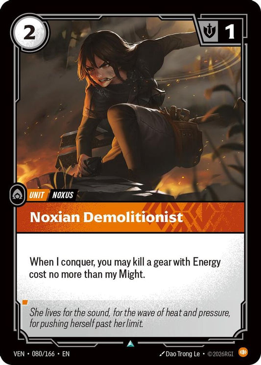 Noxian Demolitionist 080/166 Uncommon Vendetta Riftbound Near Mint