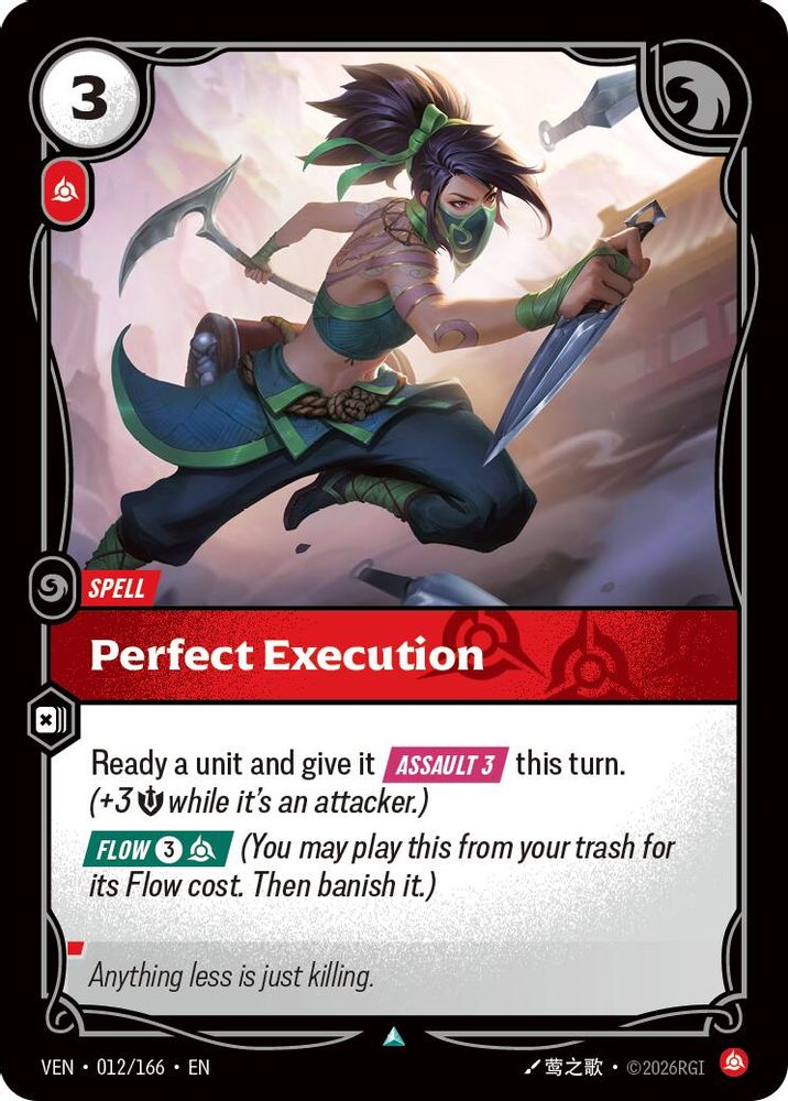 Perfect Execution 012/166 Uncommon Vendetta Riftbound Near Mint