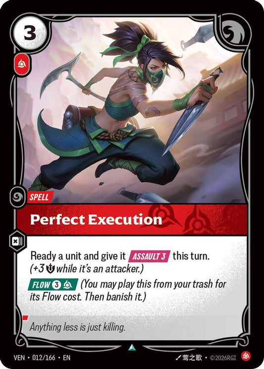 Perfect Execution 012/166 Uncommon Vendetta Riftbound Near Mint