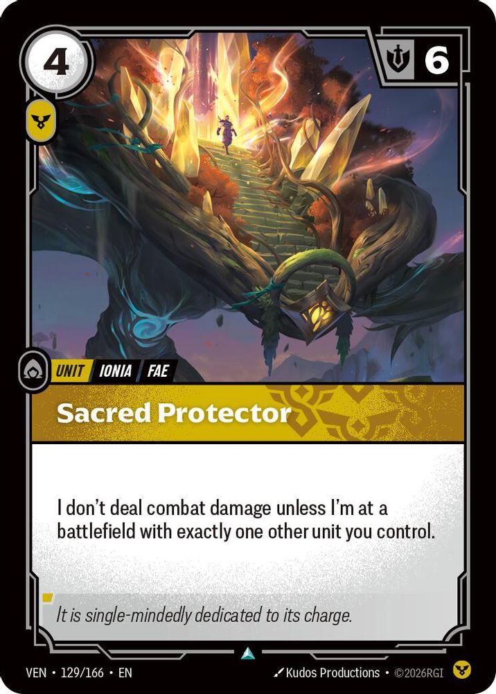 Sacred Protector 129/166 Uncommon Vendetta Riftbound Near Mint