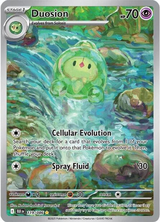 Duosion 119/086 Holo Illustration Rare Black Bolt Pokemon Near Mint