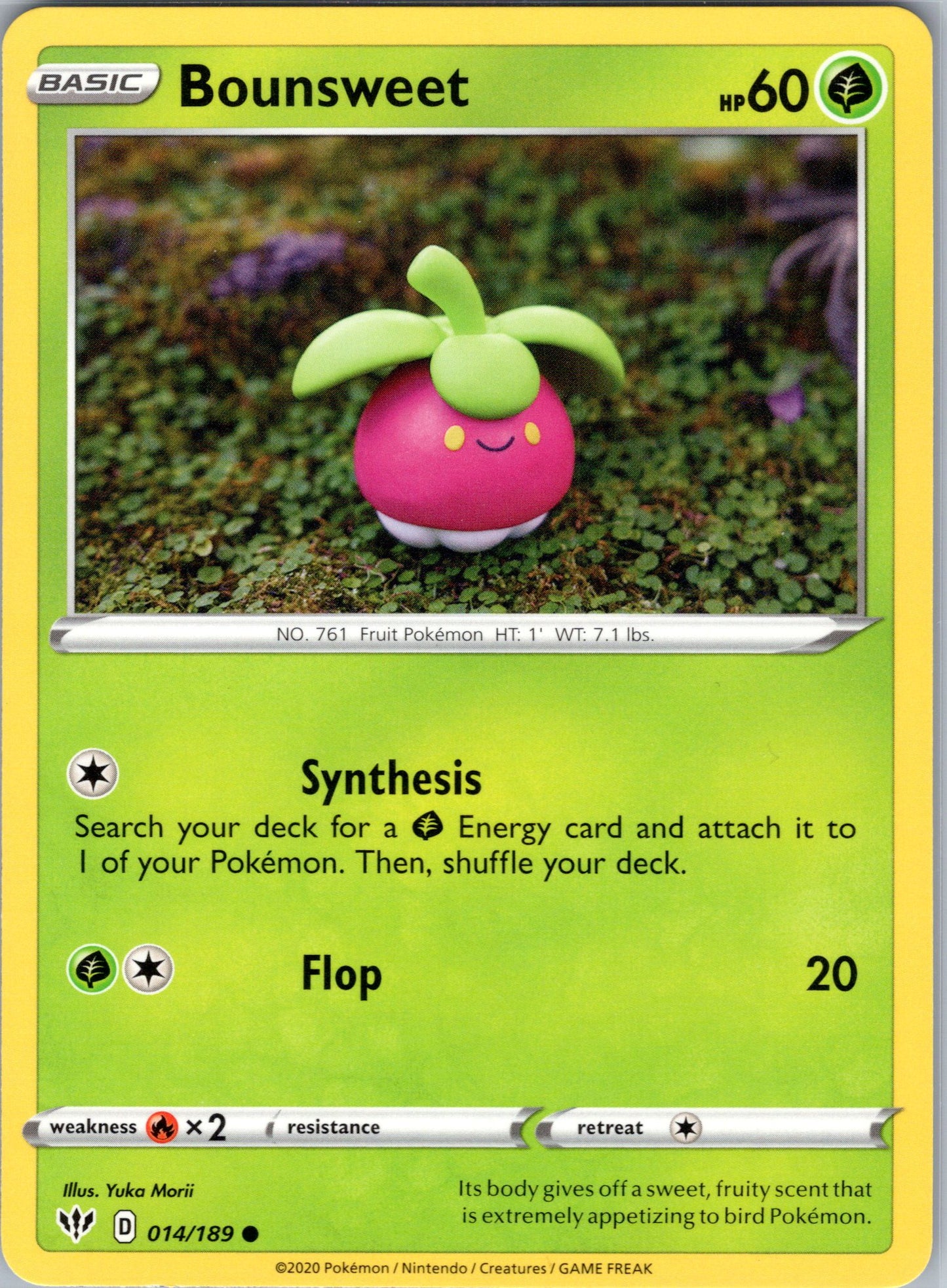 Bounsweet 014/189 Darkness Ablaze Pokemon Near Mint