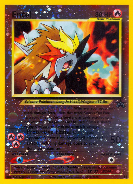 Entei 34 Promo Wizards Black Star Promos Pokemon Reverse Holo Near Mint
