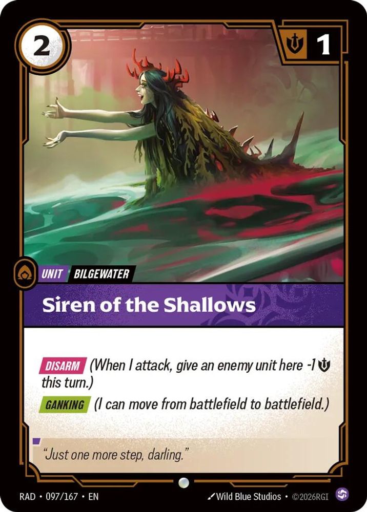 Siren of the Shallows 097/167 Common Radiance Riftbound Near Mint