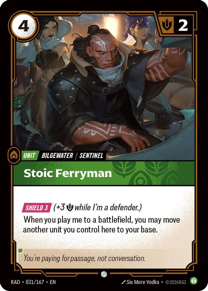 Stoic Ferryman 031/167 Common Radiance Riftbound Near Mint