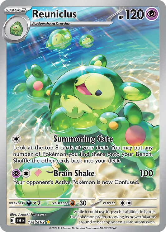 Reuniclus 171/162 Illustration Rare Temporal Forces Pokemon Near Mint
