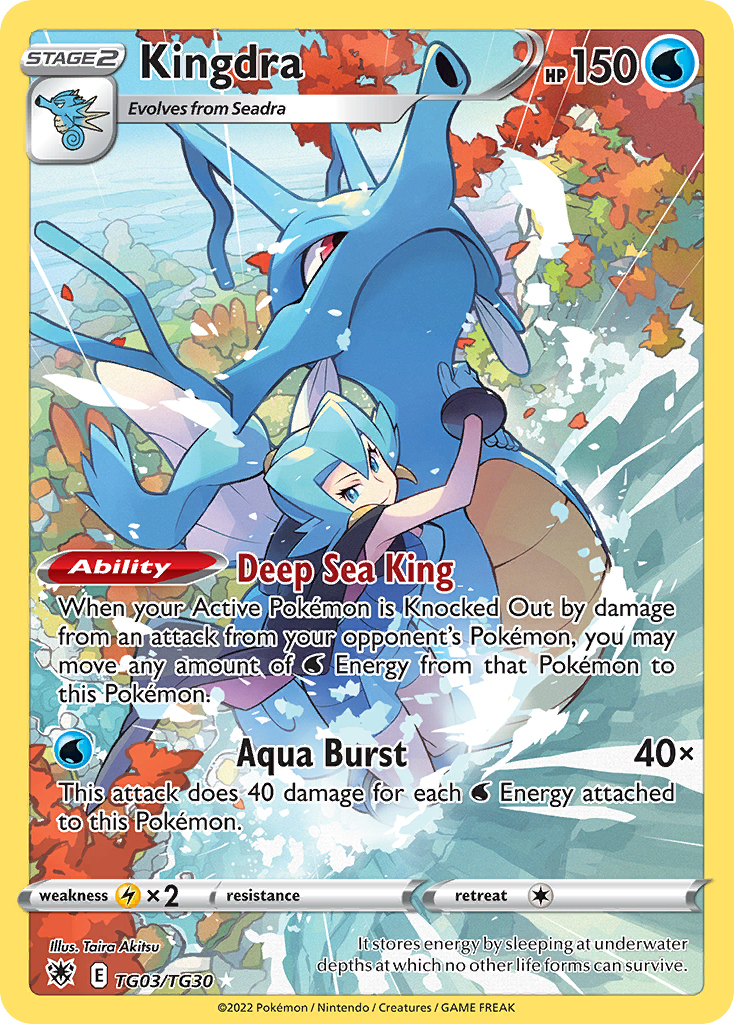 Kingdra TG03/TG30 Holo Astral Radiance Trainer Gallery Pokemon NM