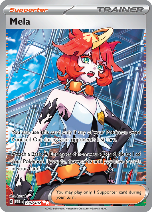 Mela 236/182 Ultra Rare Paradox Rift Pokemon Near Mint