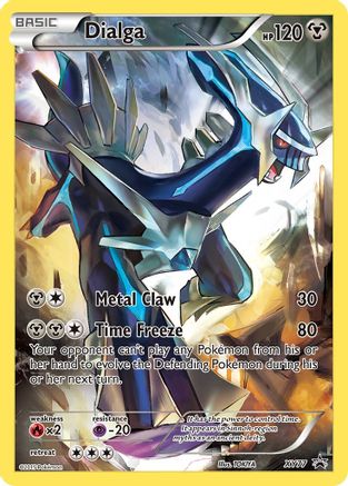 Dialga (Full Art Promo) XY77 Holo Promo XY Promo Pokemon Moderately Played