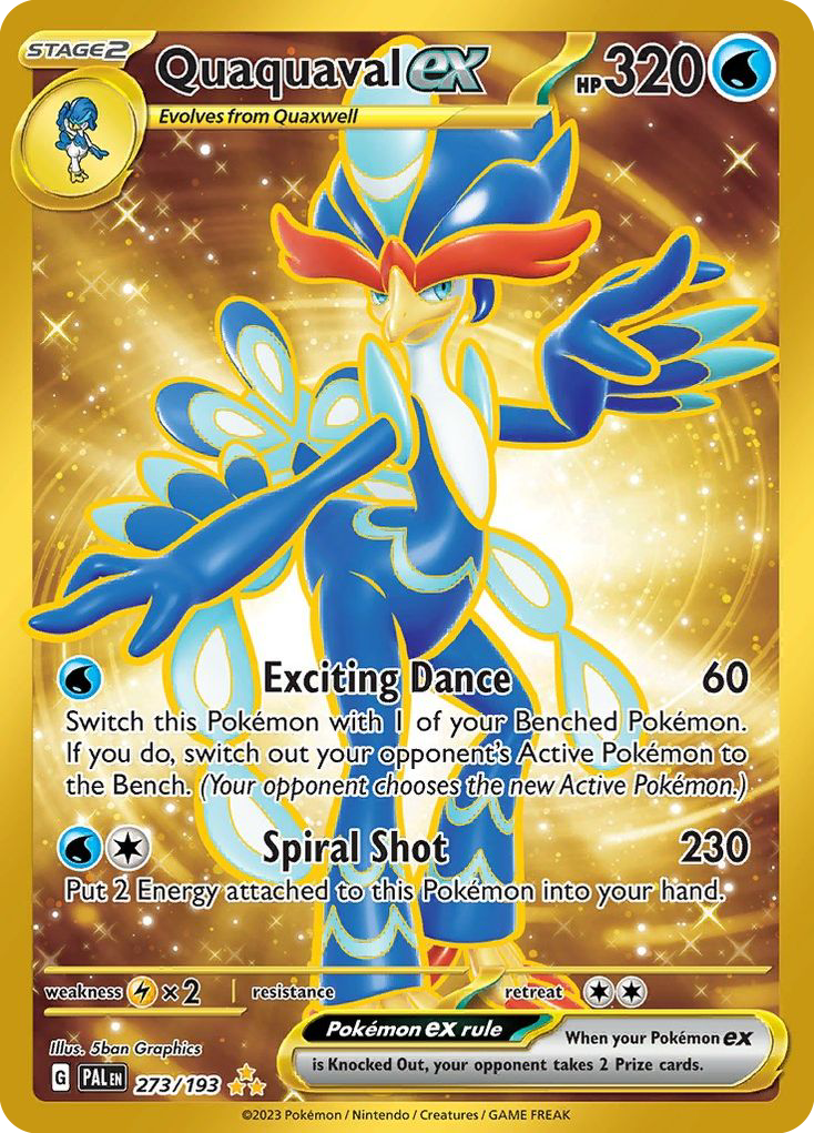 Quaquaval ex 273/193 Hyper Rare Paldea Evolved Pokemon Near Mint
