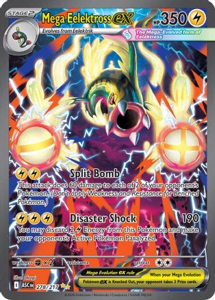 Mega Eelektross ex 278/217 Special Illustration Rare Ascended Heroes Pokemon NM