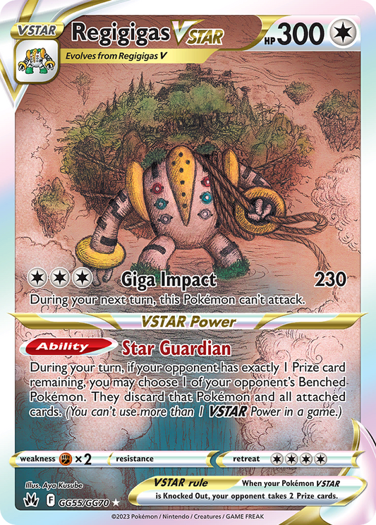 Regigigas VSTAR GG55/GG70 Holo Crown Zenith Galarian Gallery Pokemon NM