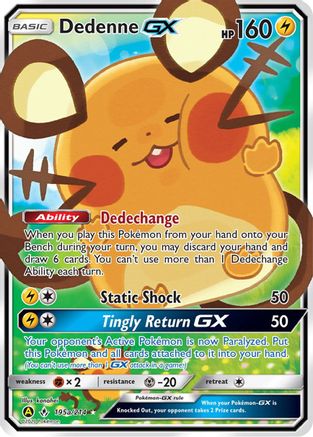Dedenne GX 195a/214 Holo Promo Alternate Art Promos Pokemon Near Mint