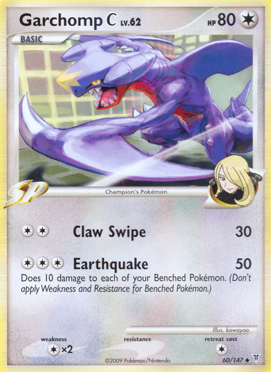 Garchomp C 60/147 Uncommon Supreme Victors Pokemon Moderately Played