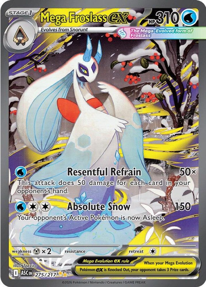 Mega Froslass ex 275/217 Ascended Heroes Pokemon Holo NM