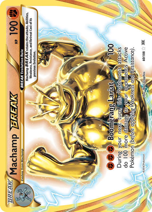Machamp BREAK 60/108 BREAK Rare Evolutions Pokemon Holo Near Mint