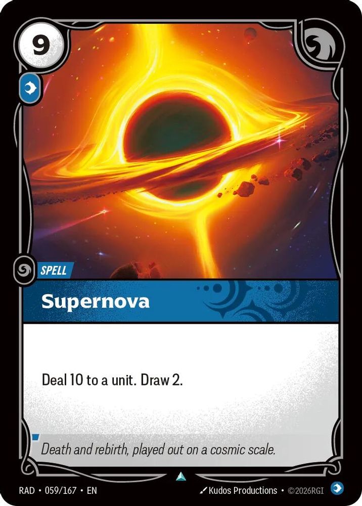 Supernova 059/167 Uncommon Radiance Riftbound Near Mint