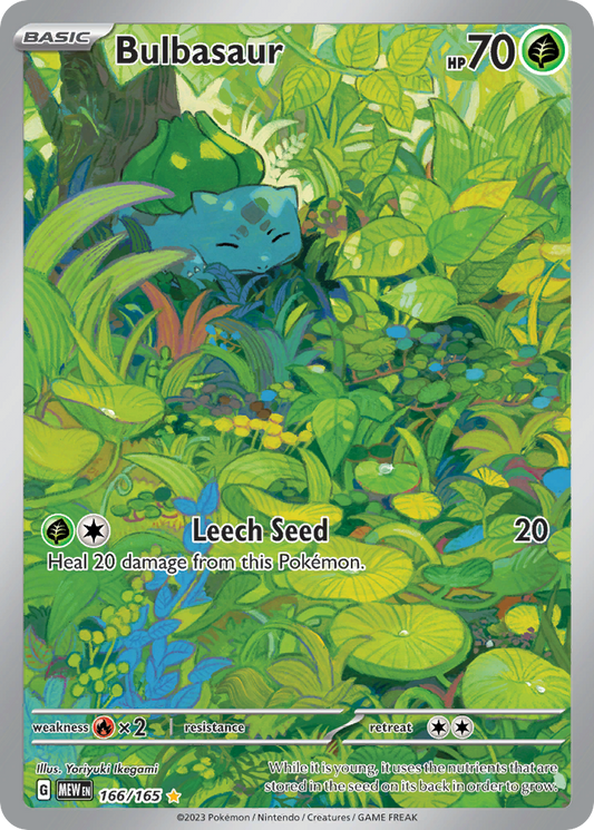 Bulbasaur 166/165 Illustration Rare 151 Pokemon Holo Near Mint