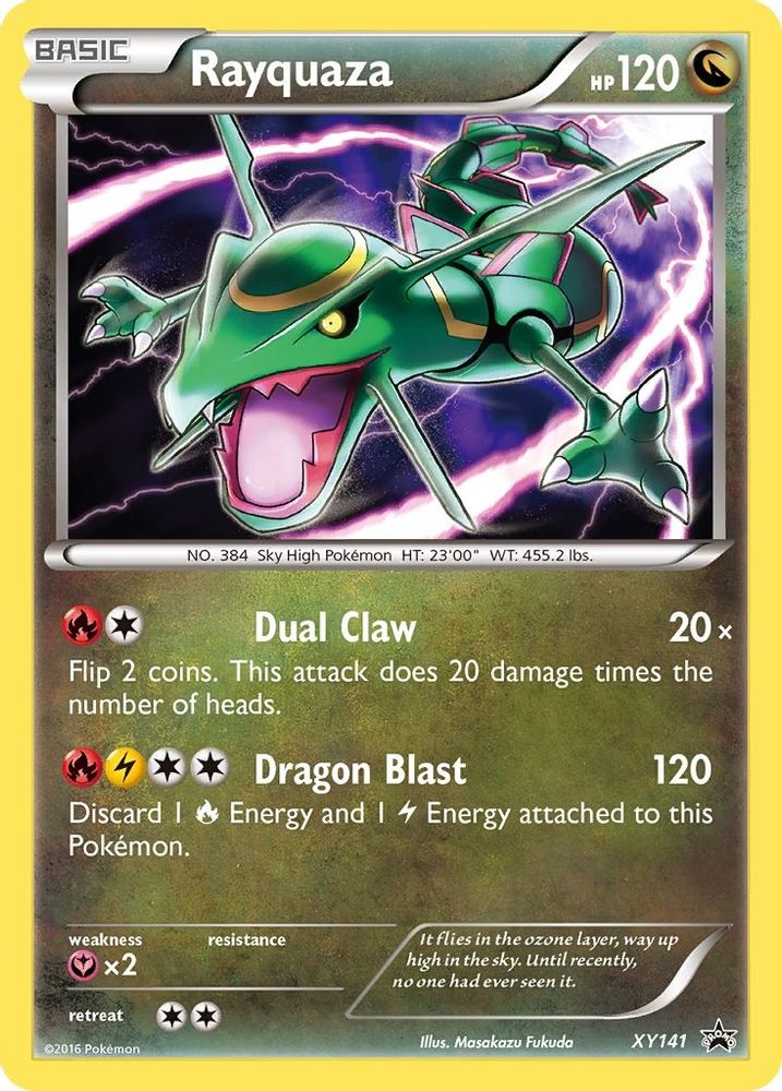Rayquaza XY141 Holo Promo XY Promo Pokemon Lightly Played