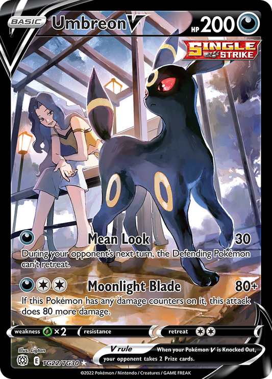 Umbreon V TG22/TG30 Holo V Rare Brilliant Stars Trainer Gallery Pokemon NM
