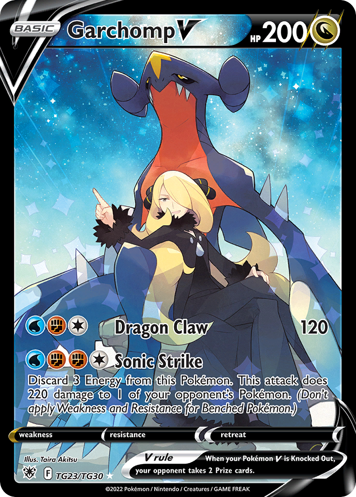 Garchomp V TG23/TG30 Holo Ultra Rare Astral Radiance Trainer Gallery Pokemon NM