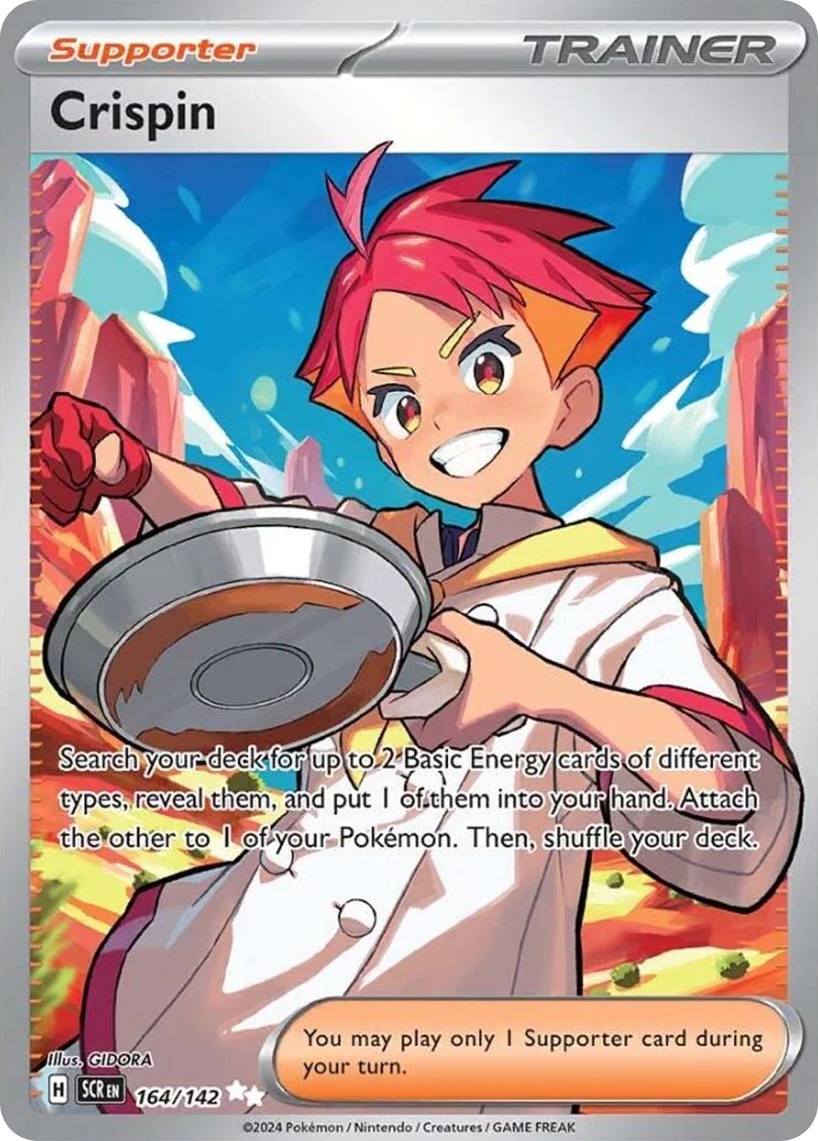 Crispin 164/142 Ultra Rare Stellar Crown Pokemon Near Mint