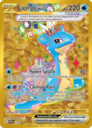 Lapras ex 164 Holo Promo Scarlet & Violet Promo Pokemon Near Mint