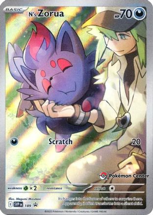 N's Zorua (Pokemon Center Stamped) 189 Holo S & V Promo Pokemon Holo NM