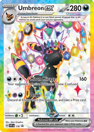 Umbreon ex SVP 176 Holo Promo Scarlet & Violet Promo Pokemon Near Mint