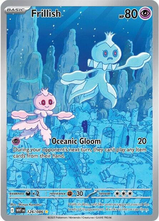 Frillish 126/086 Illustration Rare White Flare Pokemon Holo Near Mint