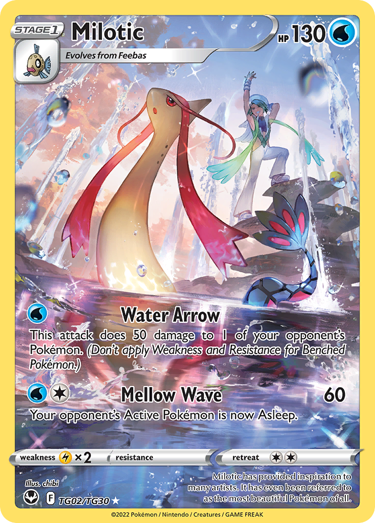 Milotic TG02/TG30 Holo Silver Tempest Trainer Gallery Pokemon NM