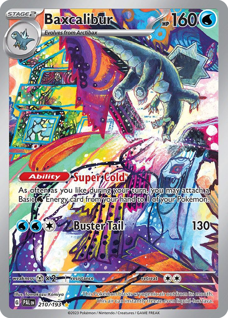 Baxcalibur 210/193 Illustration Rare Paldea Evolved Pokemon Near Mint