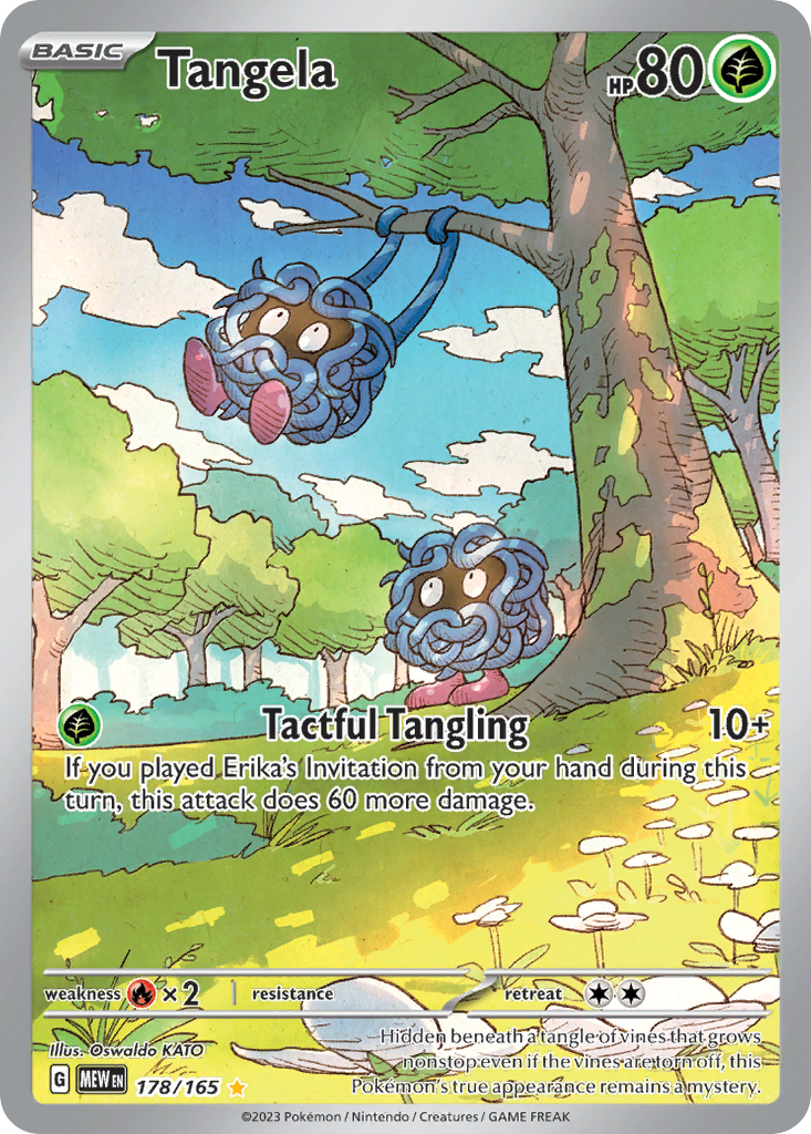 Tangela 178/165 Illustration Rare 151 Pokemon Near Mint