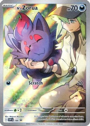 N's Zorua 189 Holo Promo Scarlet & Violet Promo Pokemon Near Mint