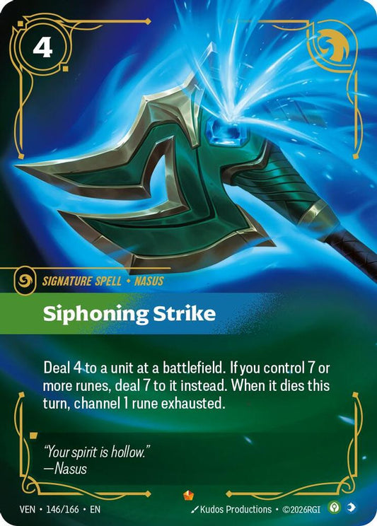 Siphoning Strike 146/166 Epic Vendetta Riftbound Foil Near Mint